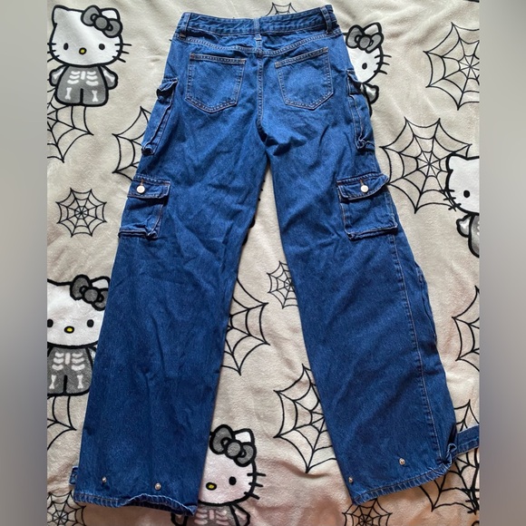 Blue Jean Cargo Pants - Picture 4 of 4